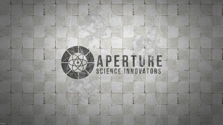 font d'écrant du logo aperture