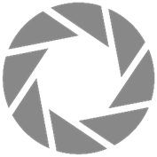 logo aperture: cercle conposer de triangle